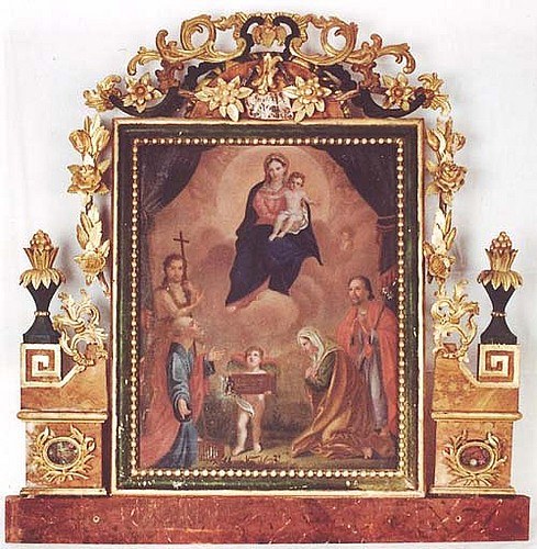 Altarbild, gemalt 1833 von Lorenz Justin Ritz (1796-1870), Depositum Pfarrei Kippel.